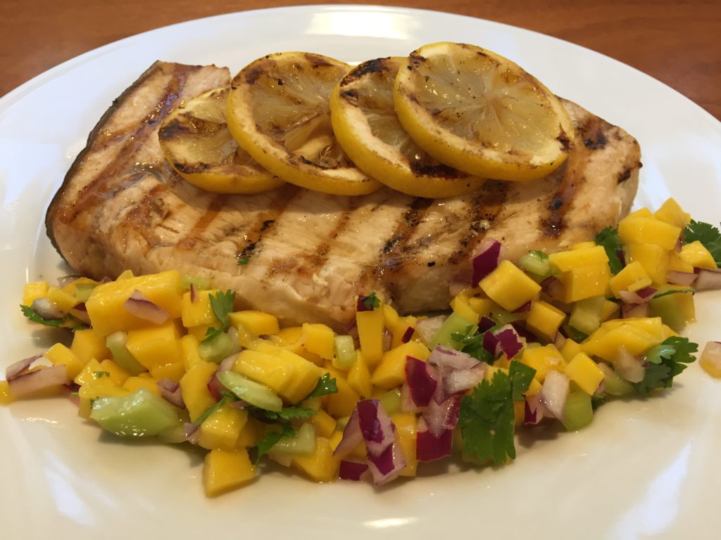 Grilled Swordfish with Mango Salsa The Creative Eats